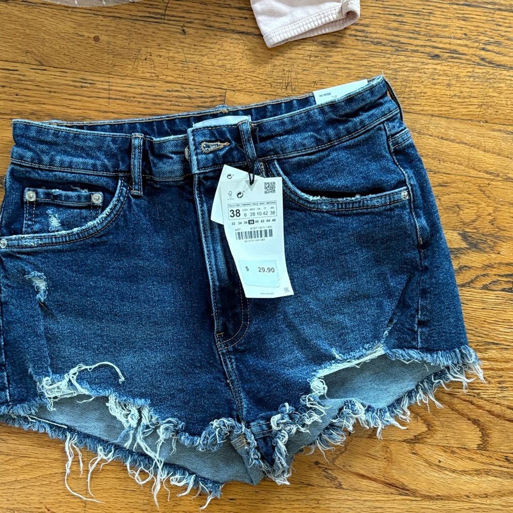 Zara Blue Jean Shorts